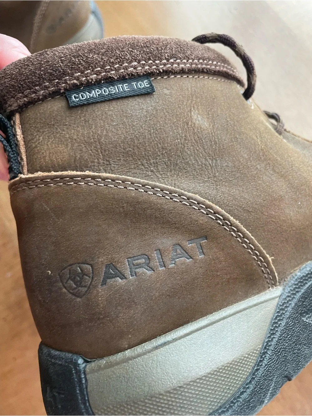 Ariat Edge LTE Brown Chukka Work Boots Composite Toe size 9.5